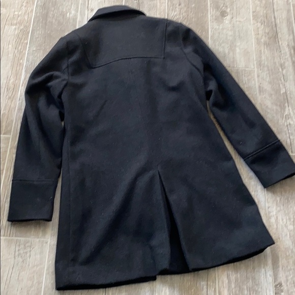 French Connection Charcoal Wool Blend Toggle Coat - Picture 3 of 6
